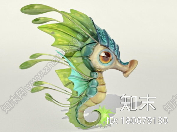 卡通海马CG模型下载【ID:180679130】