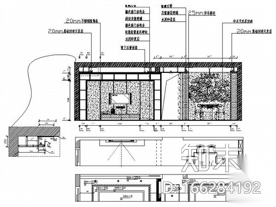 [荆门]精致新中式风格三居室样板间CAD装修施工图（含效...cad施工图下载【ID:166284192】