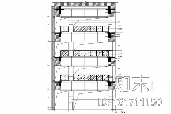 [郑州]两大成熟商圈交汇处四层大型商业中心室内装修图cad施工图下载【ID:161711150】