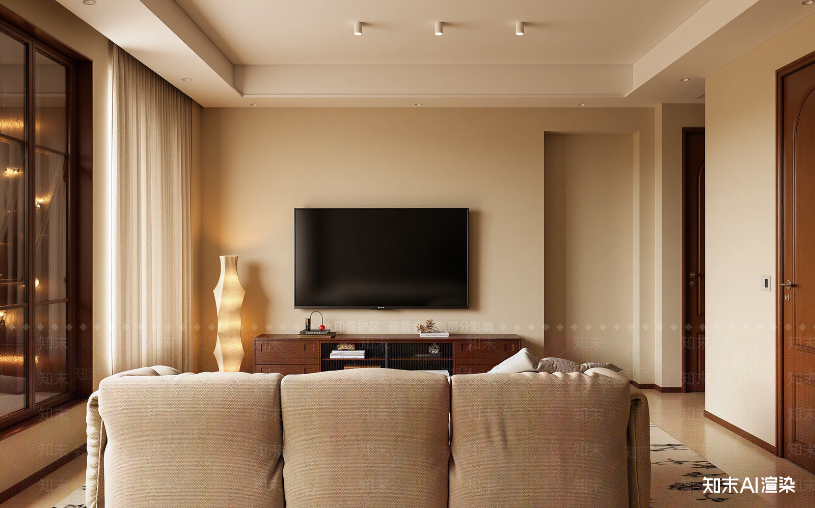 现代家居客厅3D模型下载【ID:1221876207】