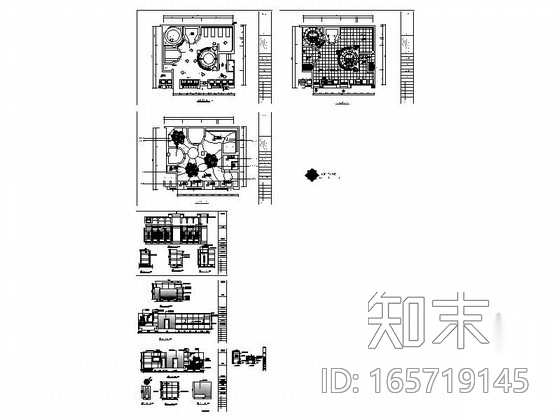 女浴室简单装修图cad施工图下载【ID:165719145】