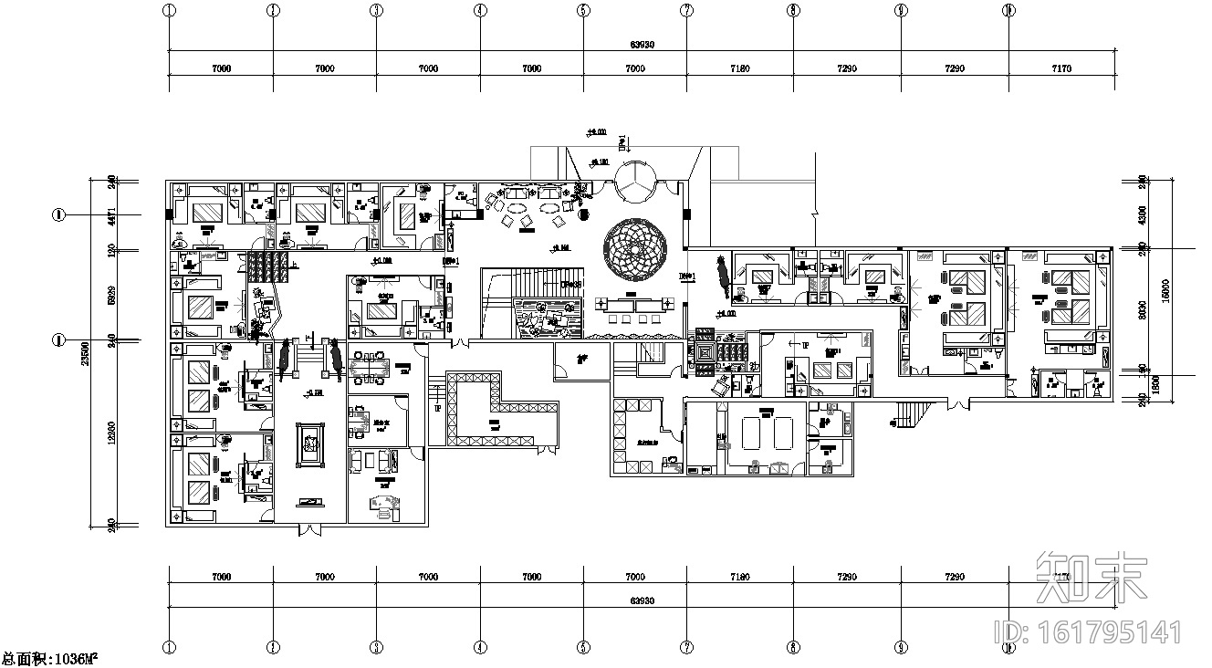 欧式豪华会所KTV夜总会完整施工图施工图下载【ID:161795141】