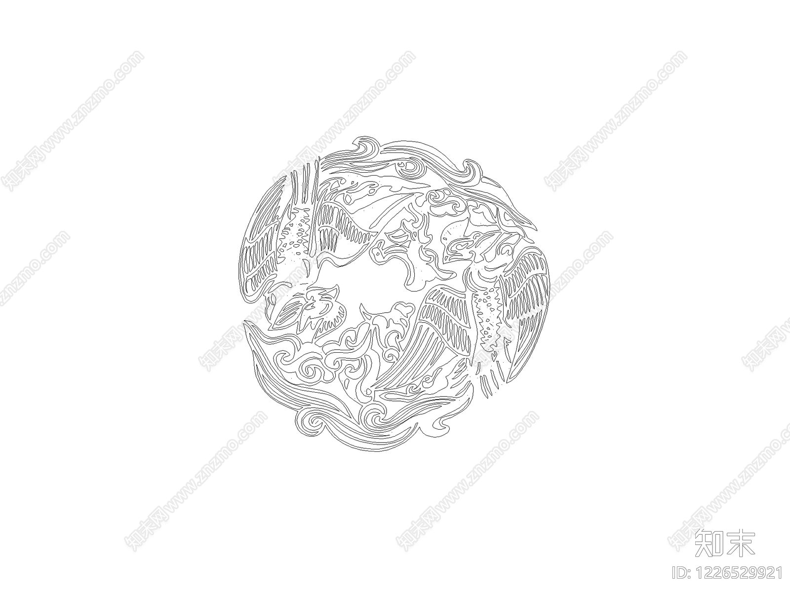雕塑装饰构件CAD图纸