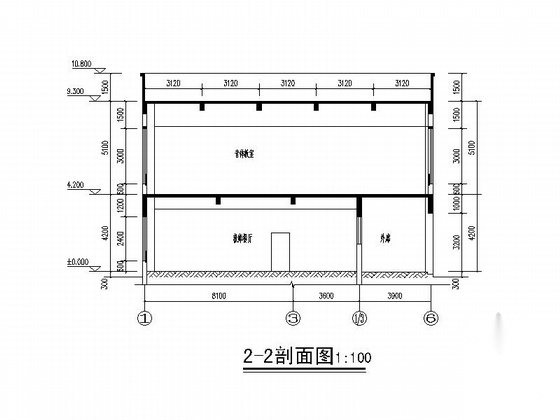 [浙江]12班坡屋面机关幼儿园建筑施工图cad施工图下载【ID:164864183】