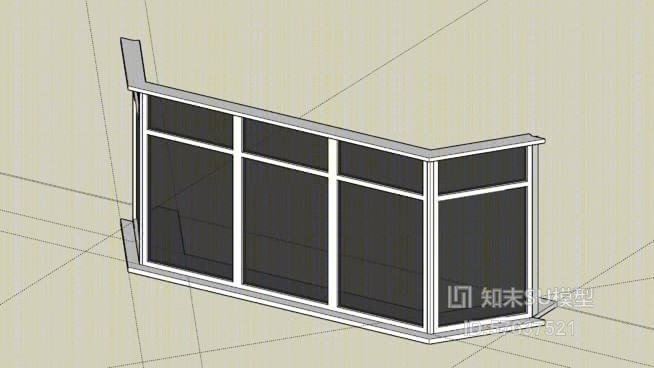 平开窗SU模型下载【ID:57637521】