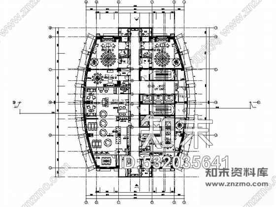 施工图江苏时尚商务酒店室内装修CAD施工图含效果cad施工图下载【ID:532035641】