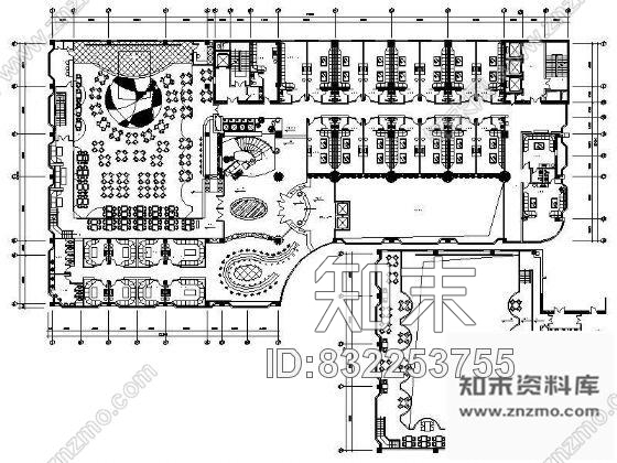 图块/节点某歌舞厅平面布置图cad施工图下载【ID:832253755】