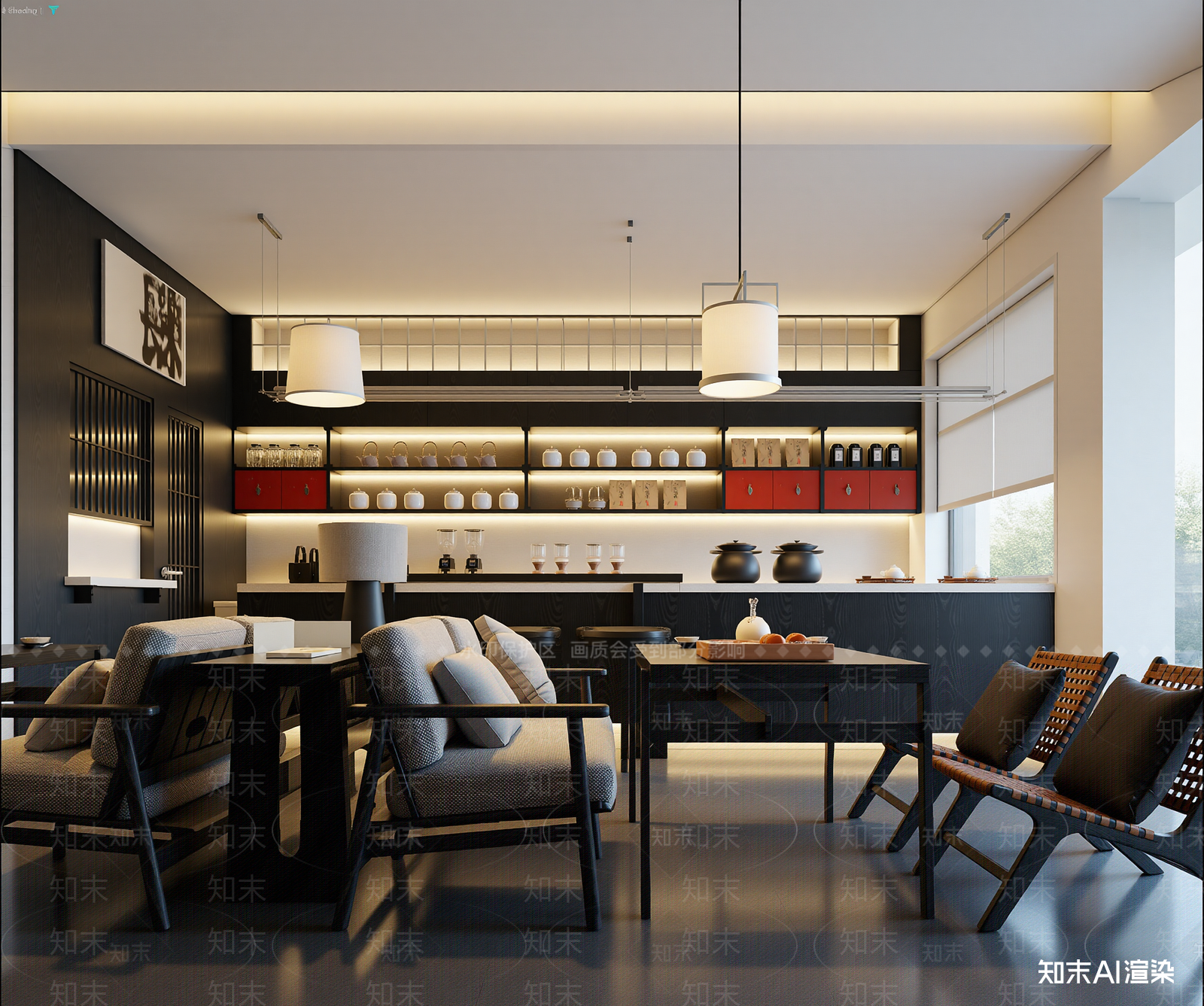 新中式茶馆3D模型下载【ID:1214835856】