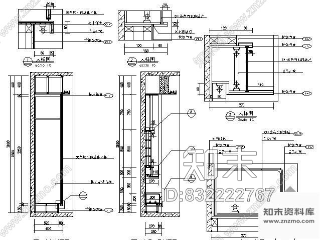 图块/节点主卧室衣柜详图cad施工图下载【ID:832222767】