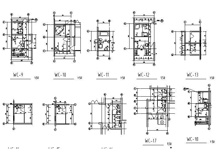 [合集]五套清华大学建筑院设计施工图及方案（含商业及...cad施工图下载【ID:149952137】