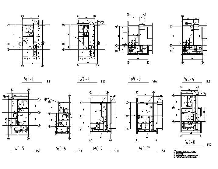 [合集]五套清华大学建筑院设计施工图及方案（含商业及...cad施工图下载【ID:149952137】