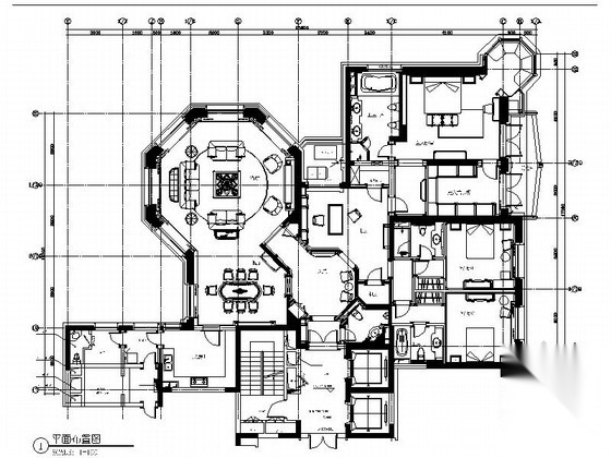 [上海]前卫小资风情欧式公寓室内精装样板房施工图施工图下载【ID:160703116】