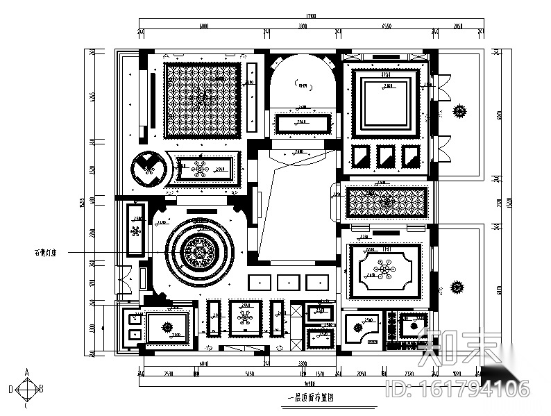 [浙江]混搭风格玫瑰半岛别墅设计施工图（附效果图）cad施工图下载【ID:161794106】