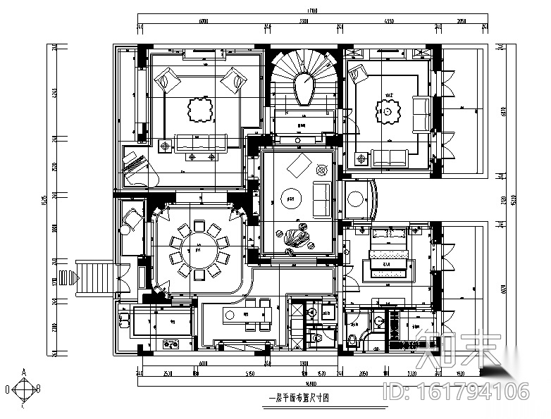 [浙江]混搭风格玫瑰半岛别墅设计施工图（附效果图）cad施工图下载【ID:161794106】