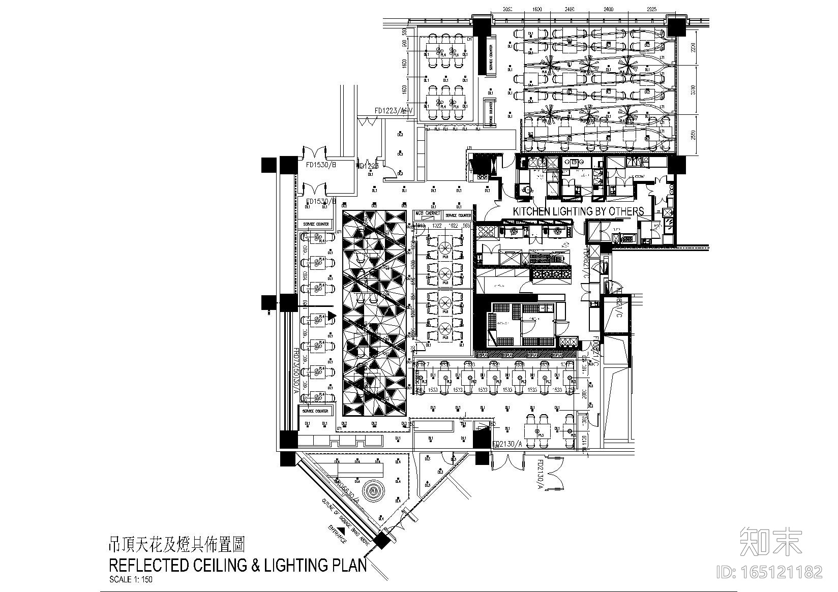 [江苏]苏州王品牛排餐饮空间施工图_效果图施工图下载【ID:165121182】