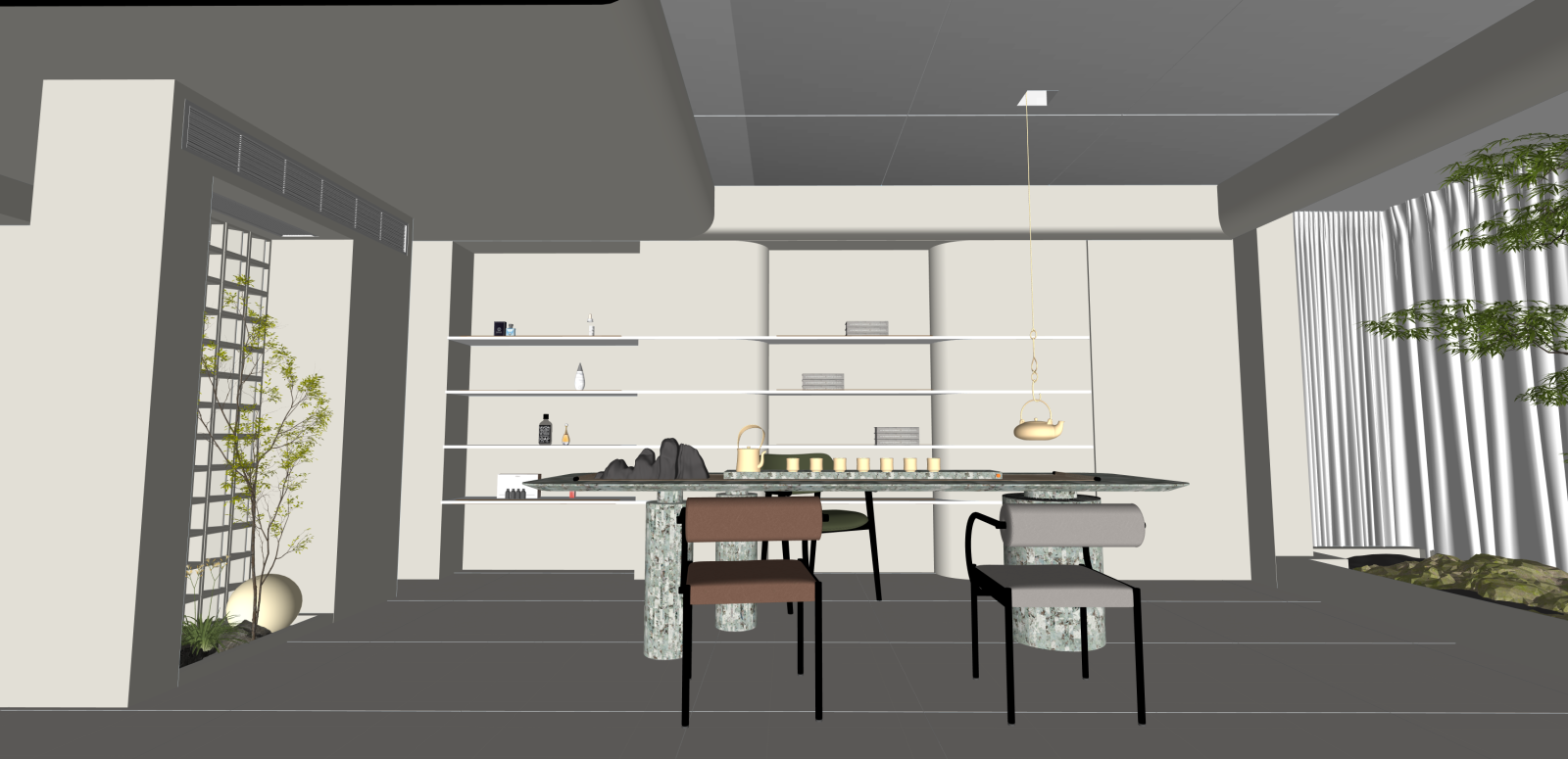 现代美妆店SU模型下载【ID:1216008787】