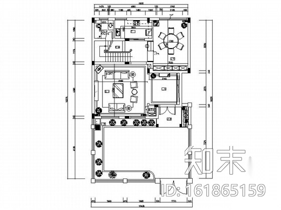 [江西]风景名胜区现代风格三层别墅装修施工图施工图下载【ID:161865159】