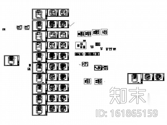 [江西]风景名胜区现代风格三层别墅装修施工图施工图下载【ID:161865159】