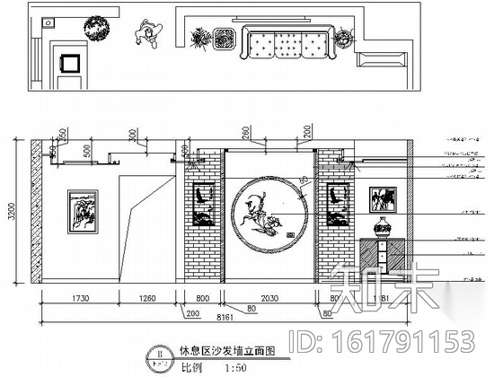 [绥中]特色中式茶楼室内装修图（含效果）cad施工图下载【ID:161791153】