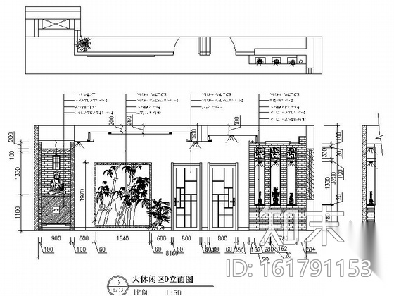 [绥中]特色中式茶楼室内装修图（含效果）cad施工图下载【ID:161791153】