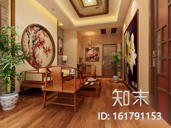 [绥中]特色中式茶楼室内装修图（含效果）cad施工图下载【ID:161791153】