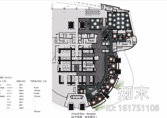 JAYA-晶浦会餐厅上海中心店效果+方案+物料cad施工图下载【ID:161751108】