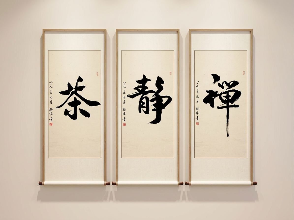 新中式字画SU模型草图