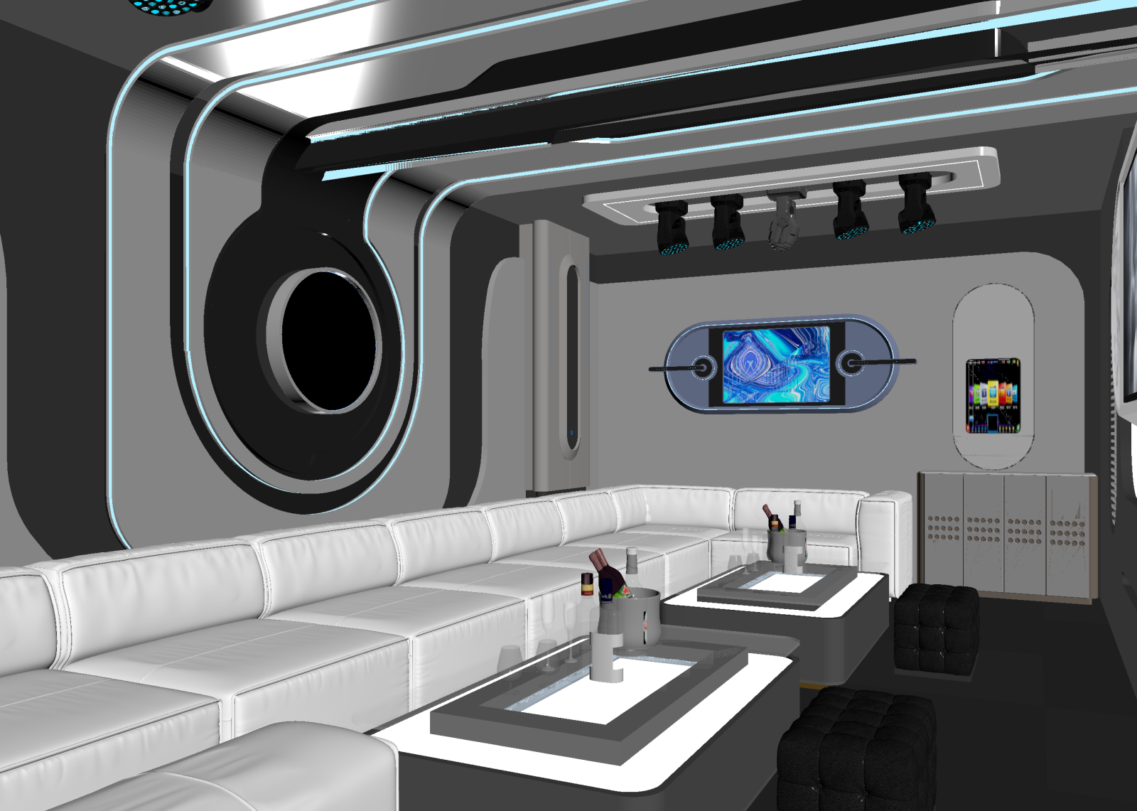 现代酒吧3D模型下载【ID:1214416824】