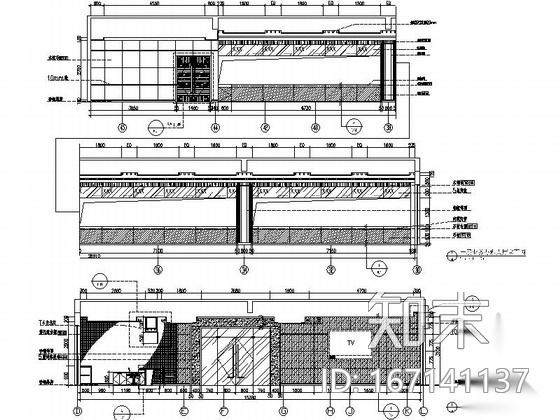 [南昌]县级土地资源部地质灾害预防中心综合楼装修施工图cad施工图下载【ID:167141137】