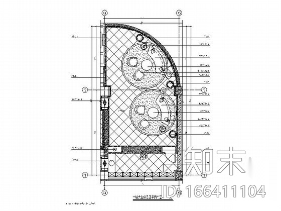 养生会所大堂休息区装修图cad施工图下载【ID:166411104】