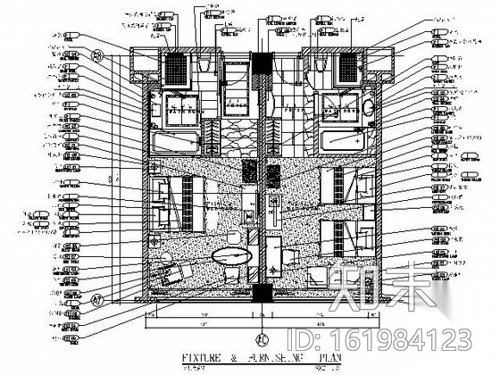 [厦门]假日大酒店客房样板间施工图施工图下载【ID:161984123】