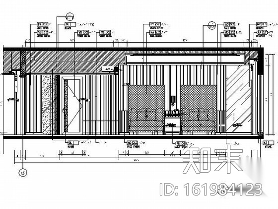 [厦门]假日大酒店客房样板间施工图cad施工图下载【ID:161984123】