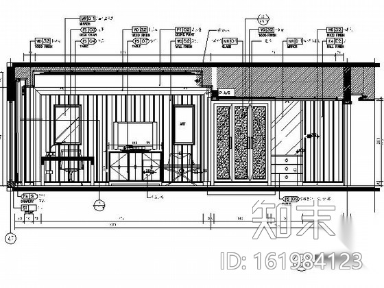 [厦门]假日大酒店客房样板间施工图cad施工图下载【ID:161984123】