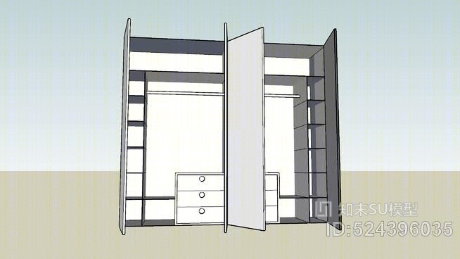 柜SU模型下载【ID:524396035】