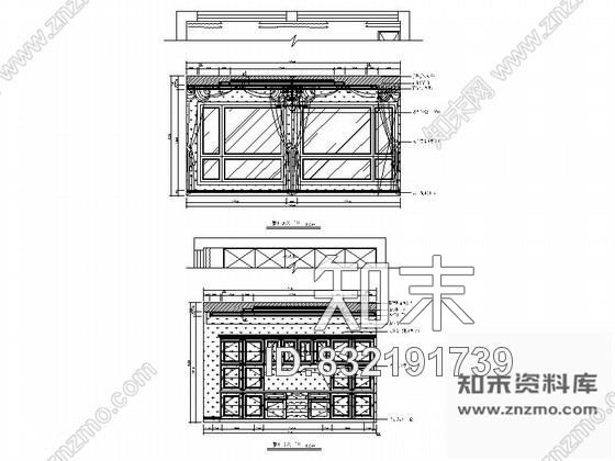 图块/节点北京简欧大户型餐厅立面图cad施工图下载【ID:832191739】