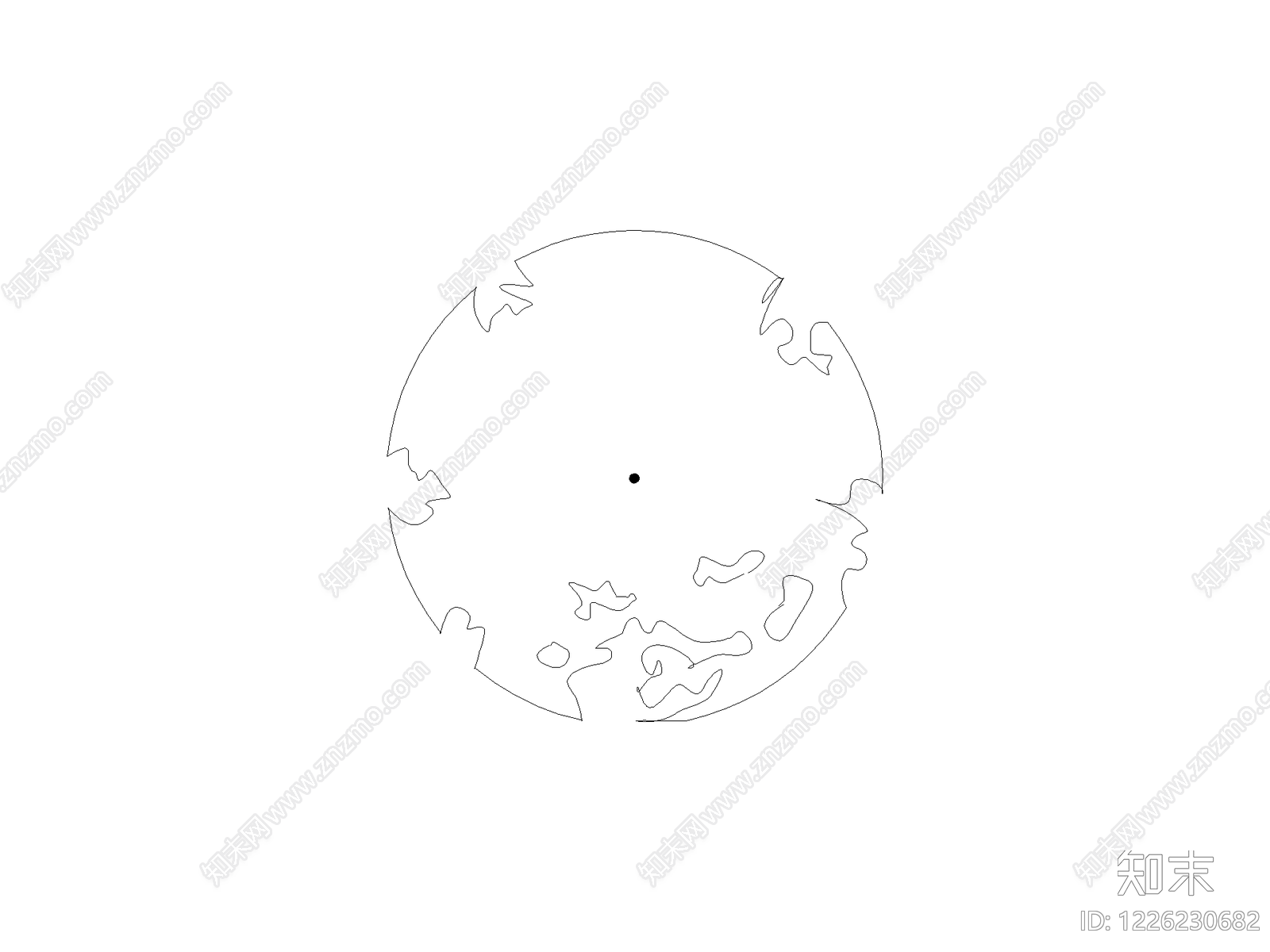 常用植物图例cad施工图下载【ID:1226230682】