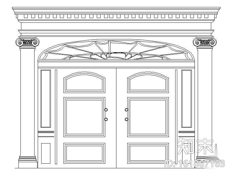 经典欧式门窗式样CAD图施工图下载【ID:161867163】