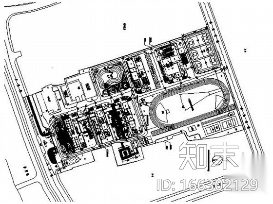 [杭州]高级中学改扩建景观设计施工图施工图下载【ID:166302129】