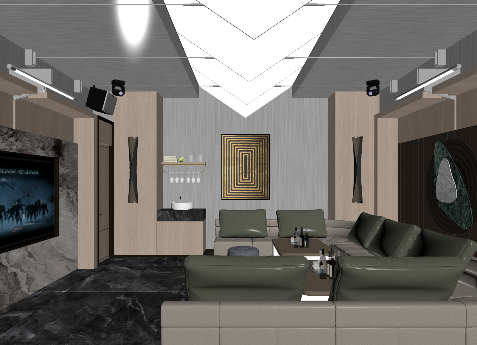 现代酒吧3D模型下载【ID:1214286244】