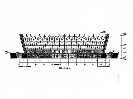 [安徽]大型体育场建筑施工图(含主馆、副馆和体育场施工图下载【ID:164867104】