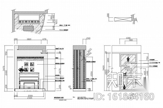 现代简约风格双层别墅室内装修图（含实景照片）cad施工图下载【ID:161864160】