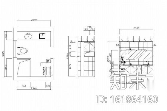 现代简约风格双层别墅室内装修图（含实景照片）cad施工图下载【ID:161864160】