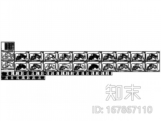 [宁波]360平美式风格空中别墅装修图cad施工图下载【ID:167867110】