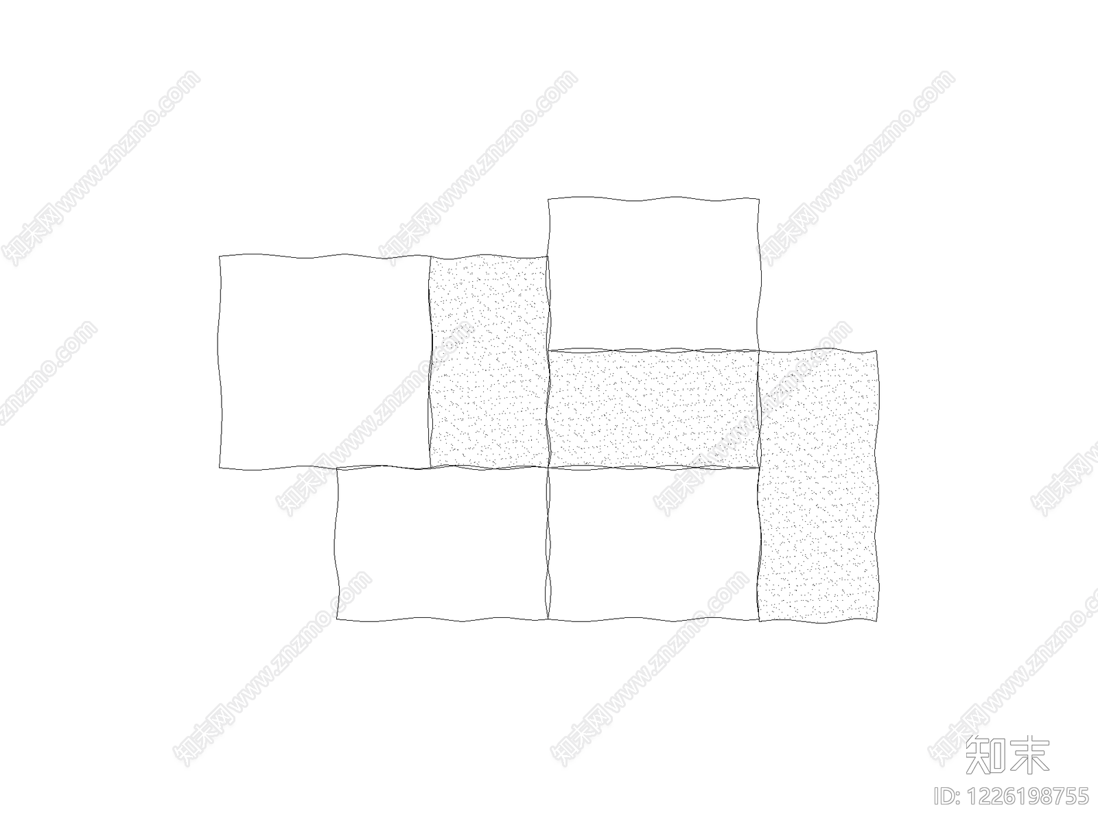 地面拼花cad施工图下载【ID:1226198755】