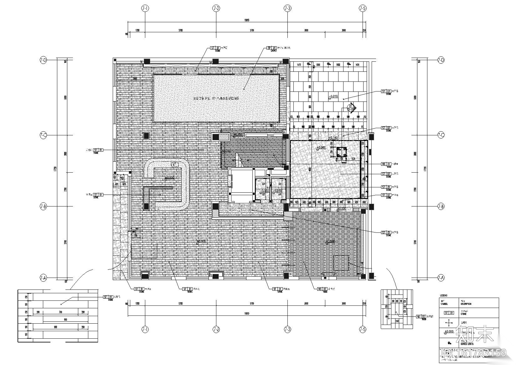 [郑州]G&A_美立方办公会所施工图+官方摄影cad施工图下载【ID:161783159】