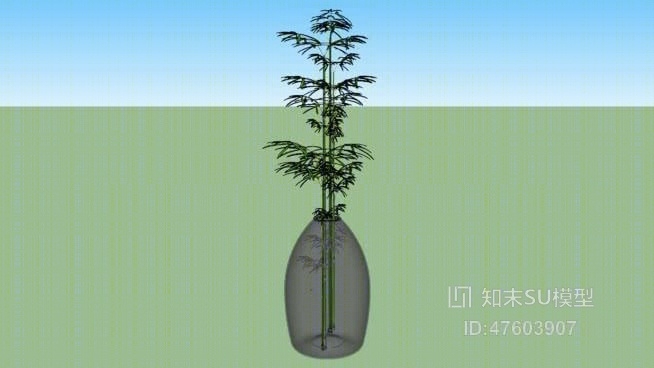 花瓶SU模型下载【ID:919312971】