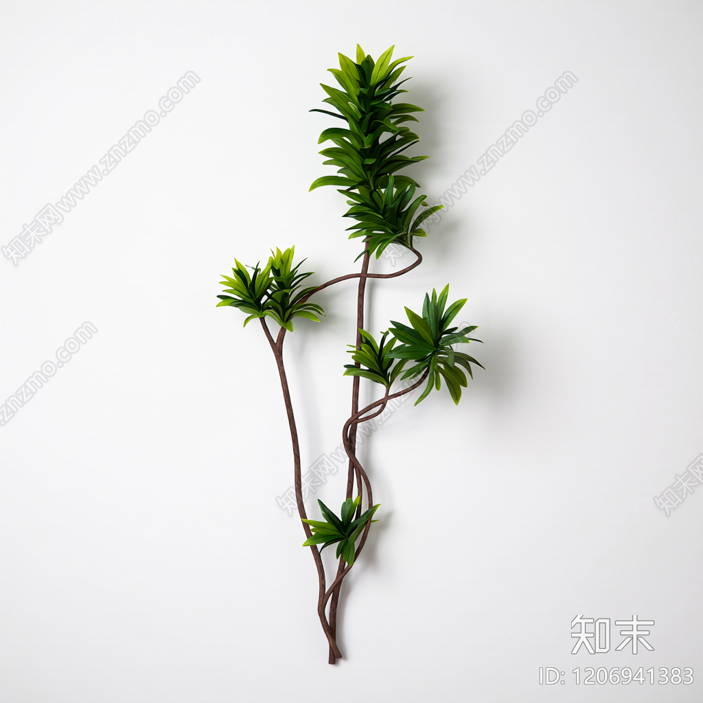 藤蔓植物装饰3D模型下载【ID:1206941383】
