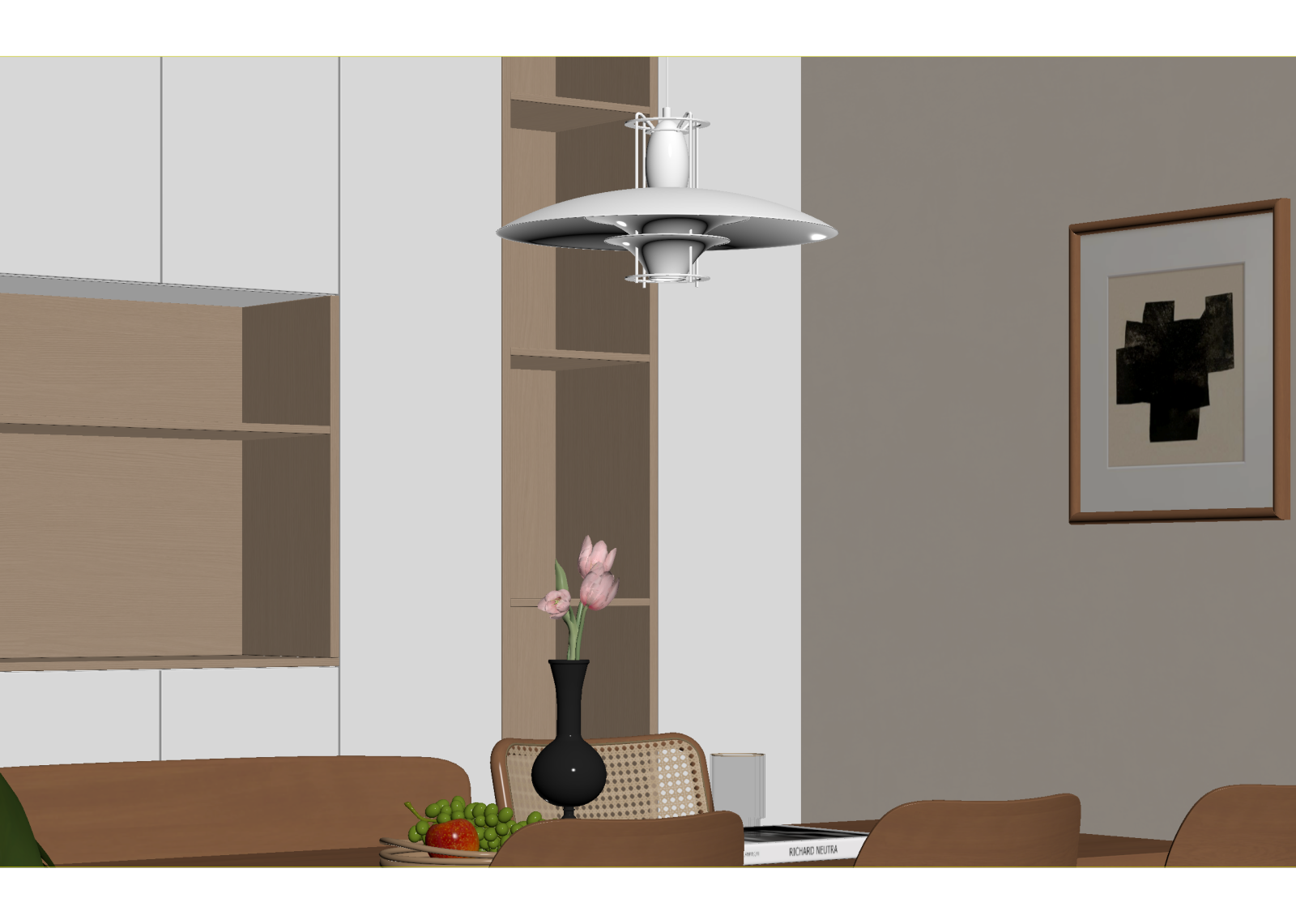现代家居餐厅3D模型下载【ID:1214768587】