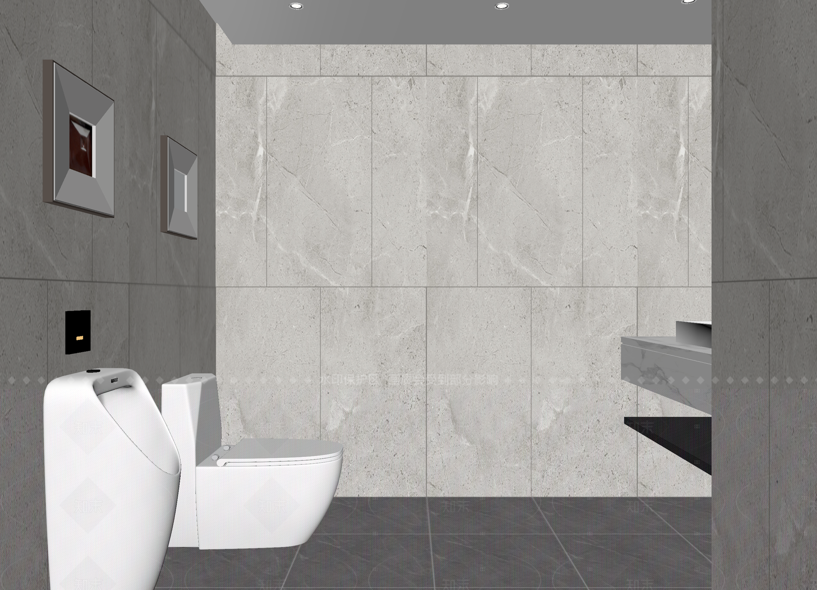 现代卫生间3D模型下载【ID:1214993644】
