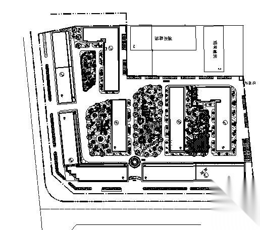 某小区绿化设计图cad施工图下载【ID:161103111】